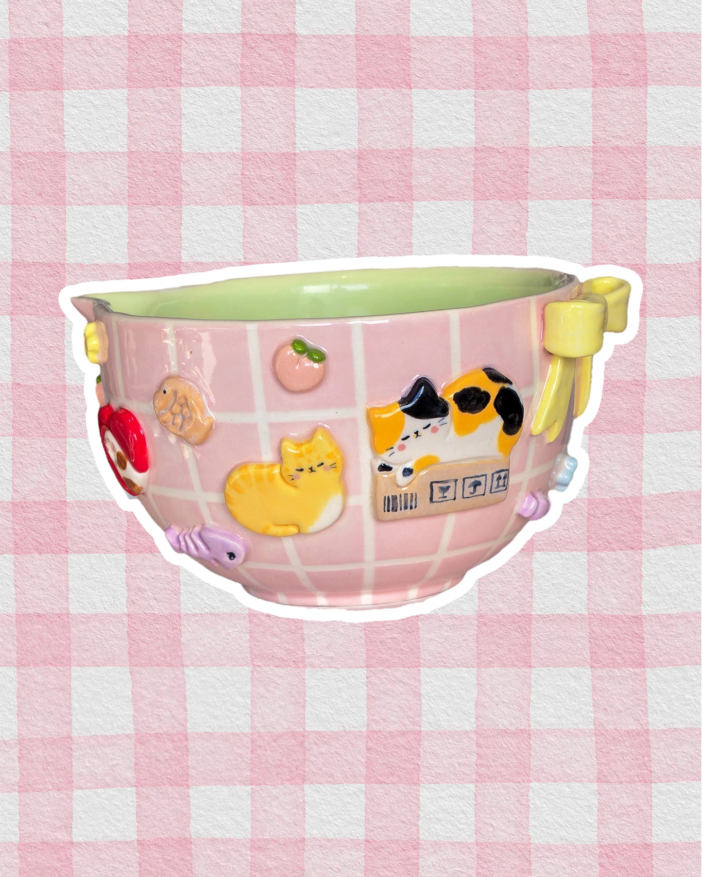 Nekochan matcha bowl