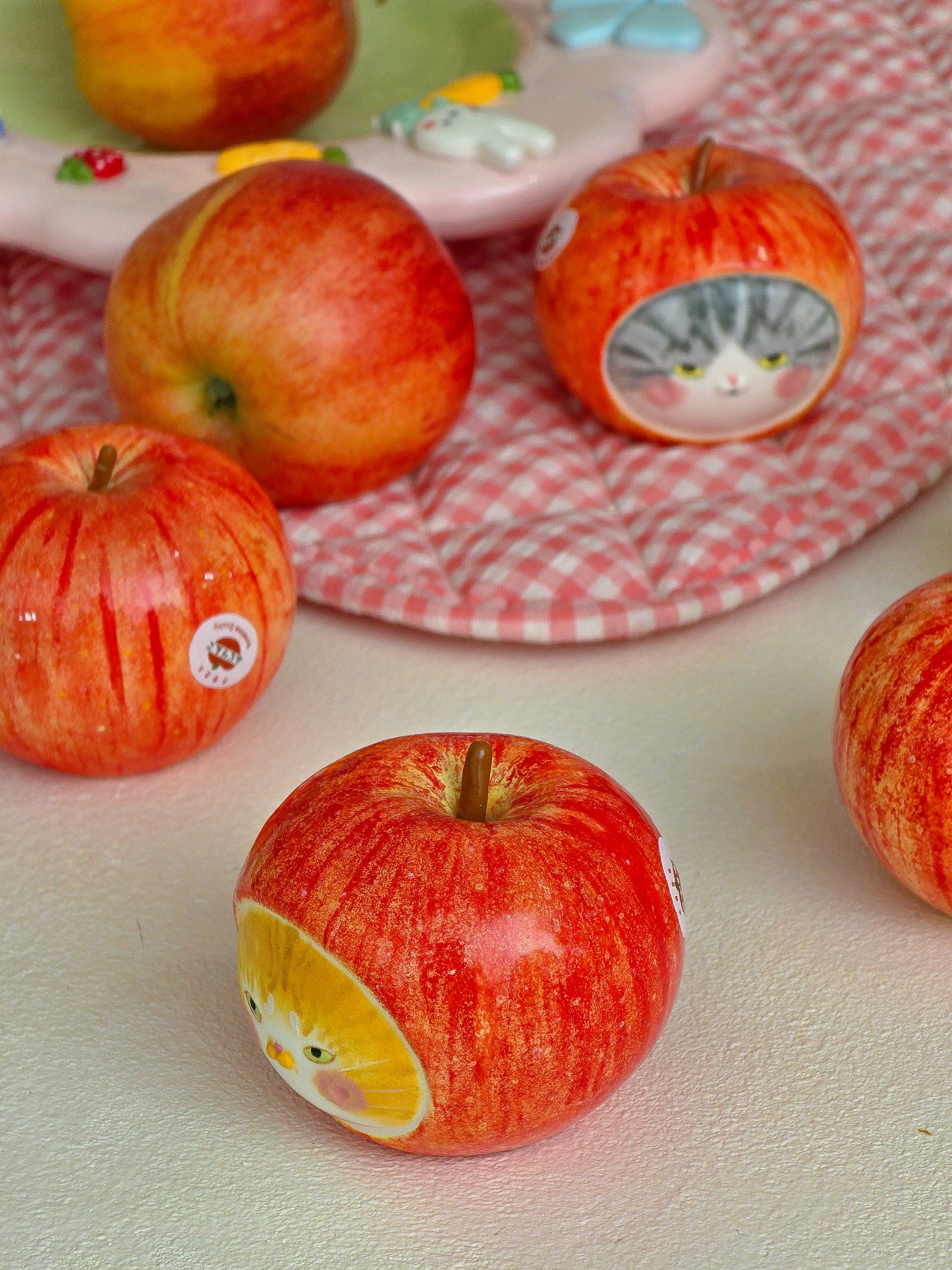 Salt and pepper shaker apple nekochan Sota