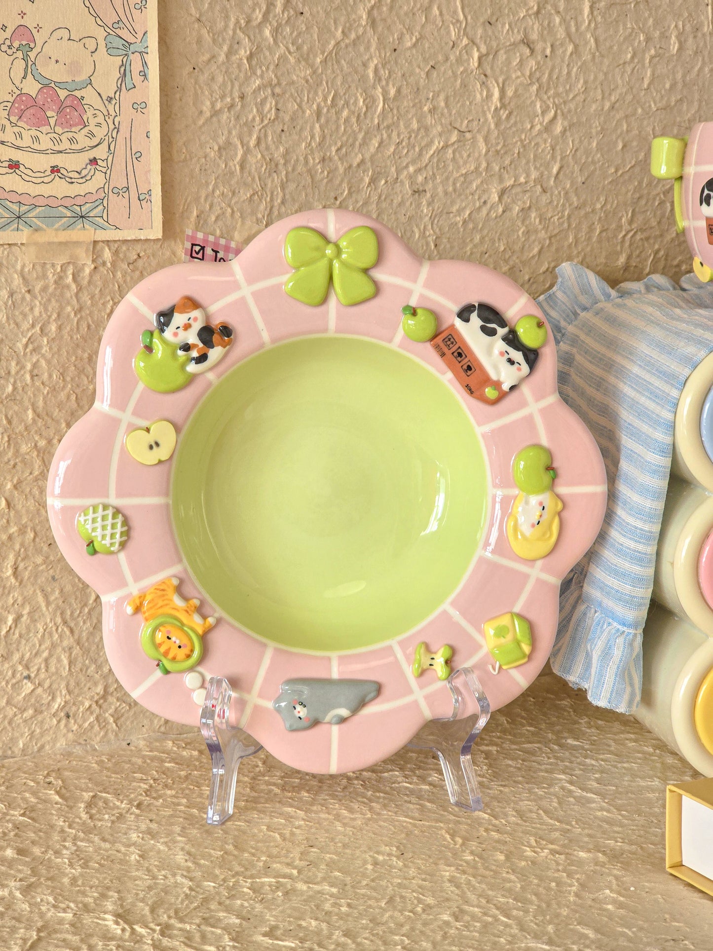 Apple nekochan Pasta plate