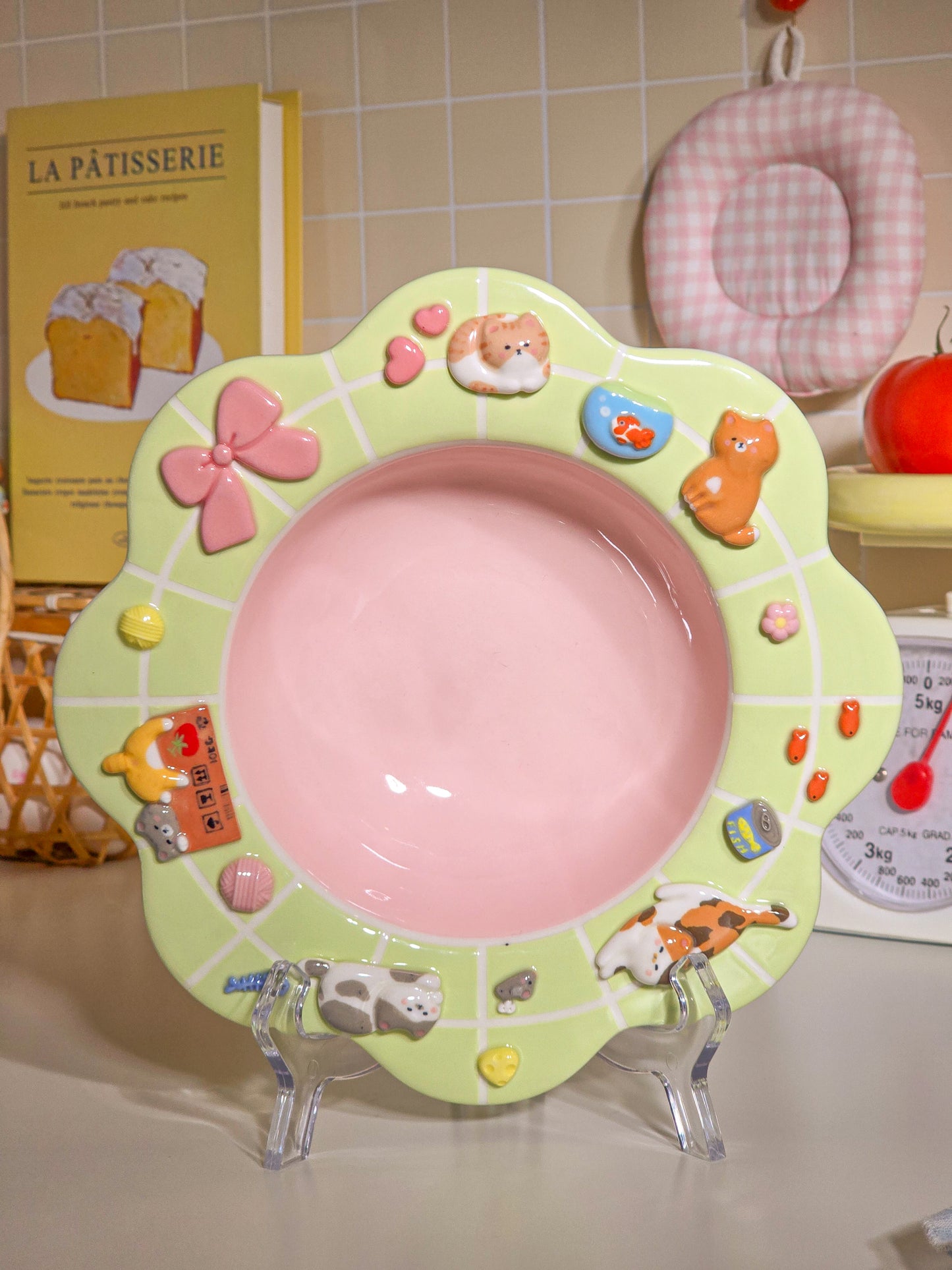 Puri nekochan Pasta plate