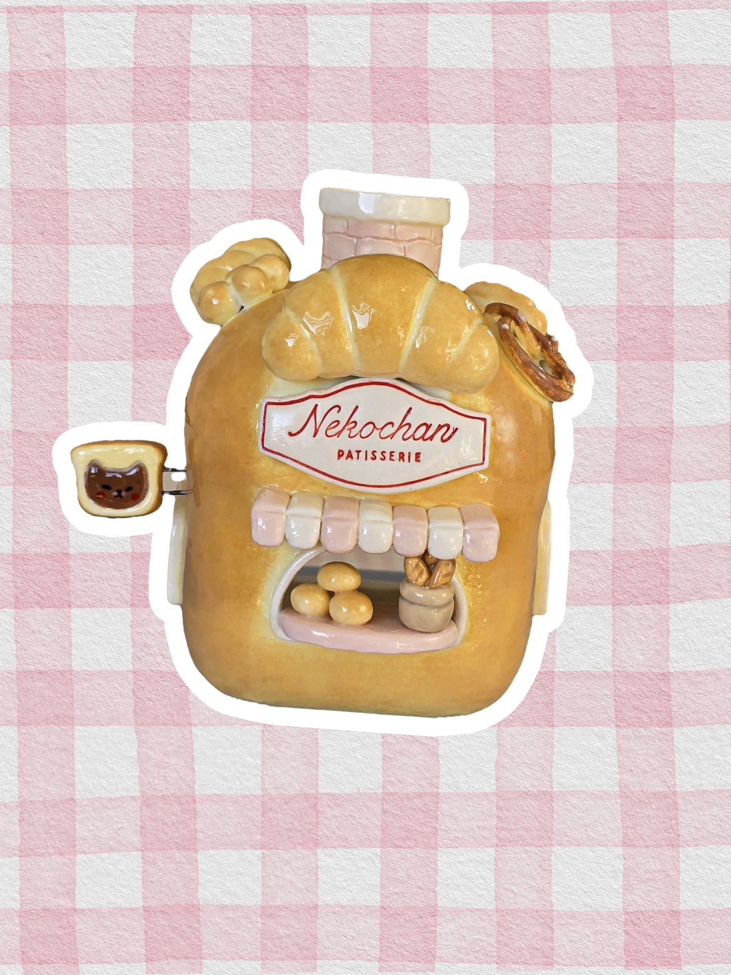 Nekochan bakery candle holder - Loaf