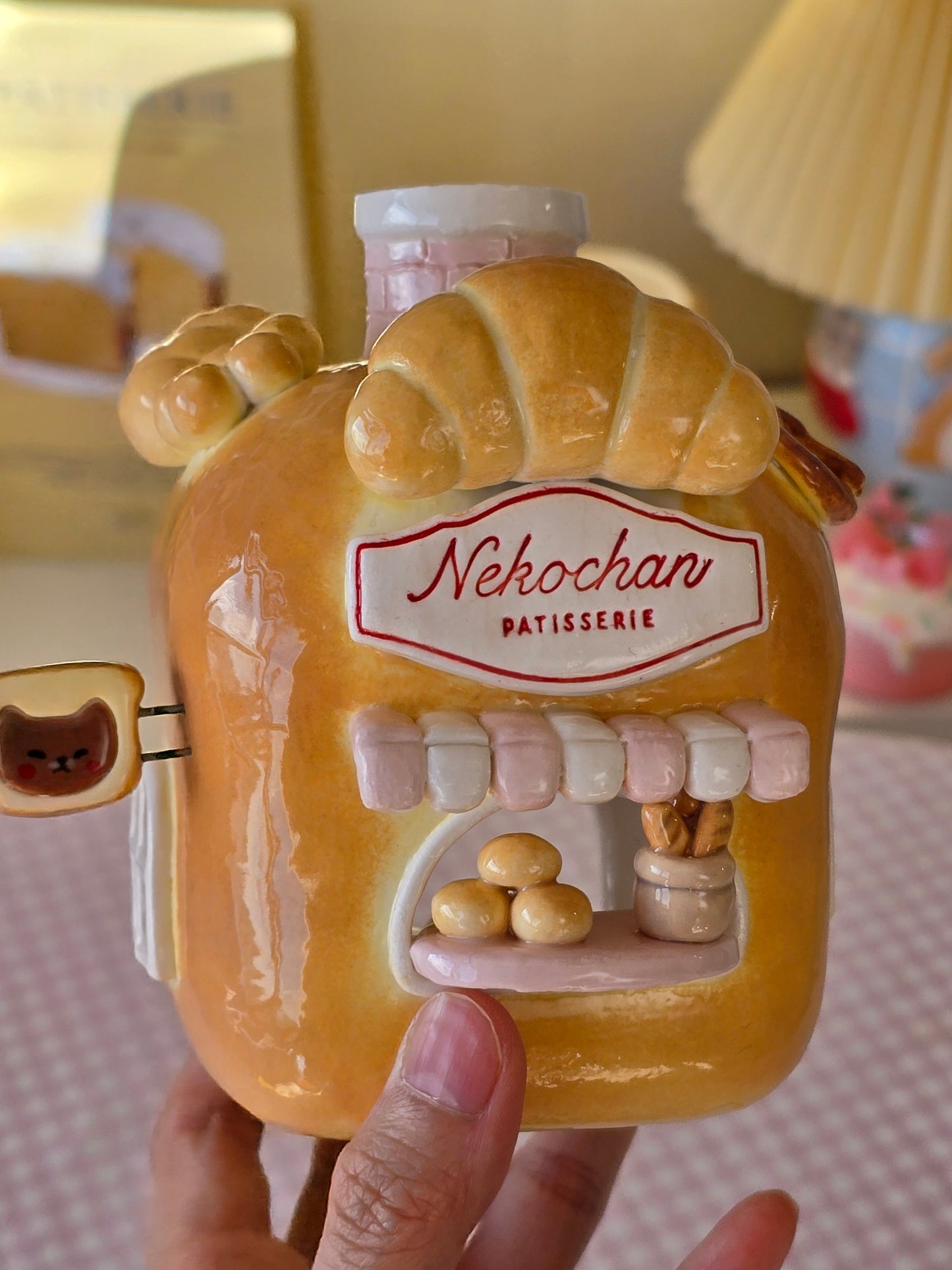 Nekochan bakery candle holder - Loaf