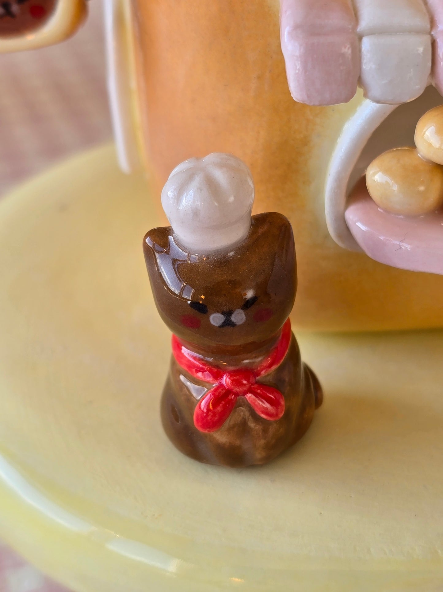 Nekochan bakery candle holder - Loaf