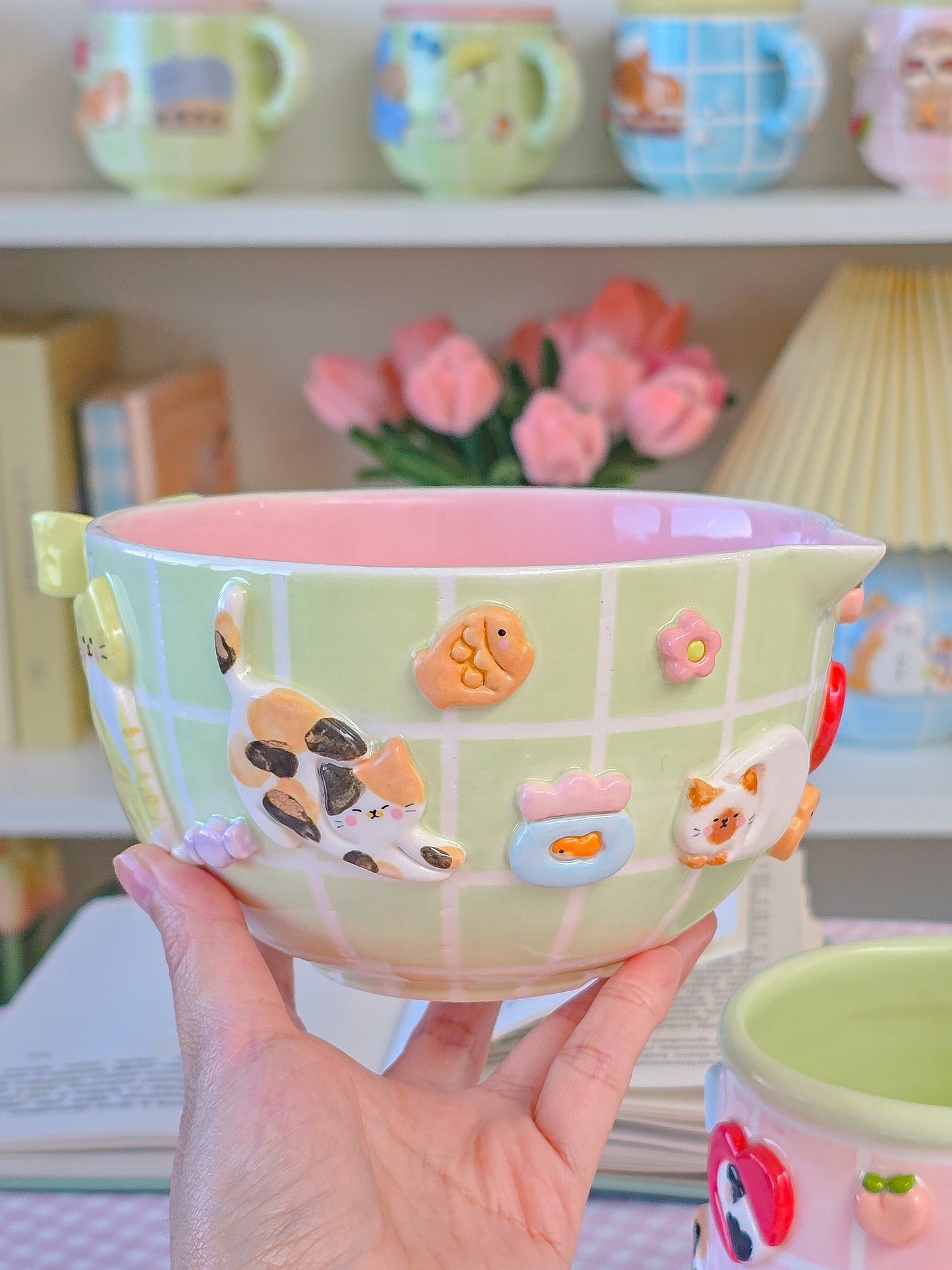 Nekochan matcha bowl