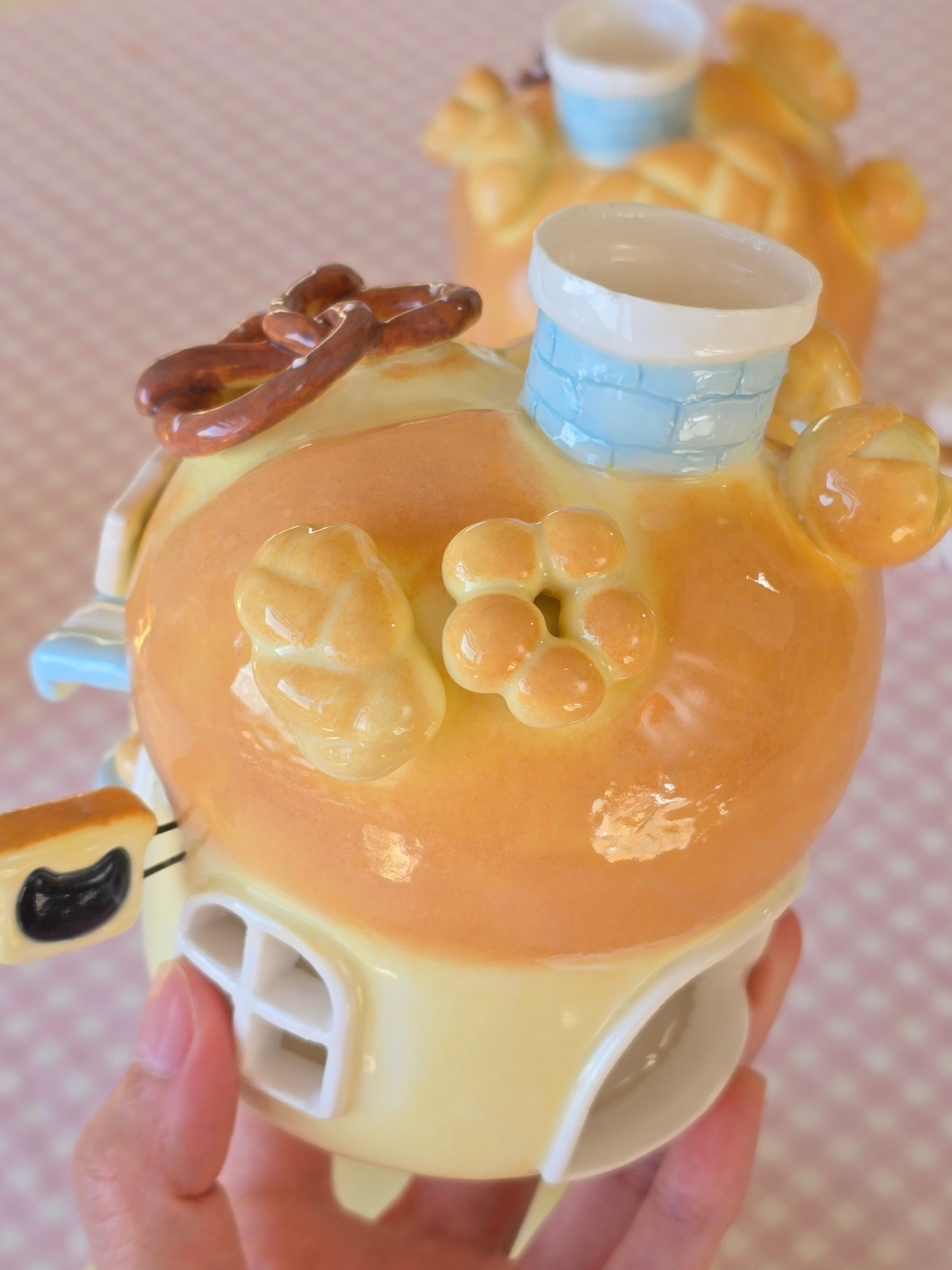Nekochan bakery candle holder - Boule bread