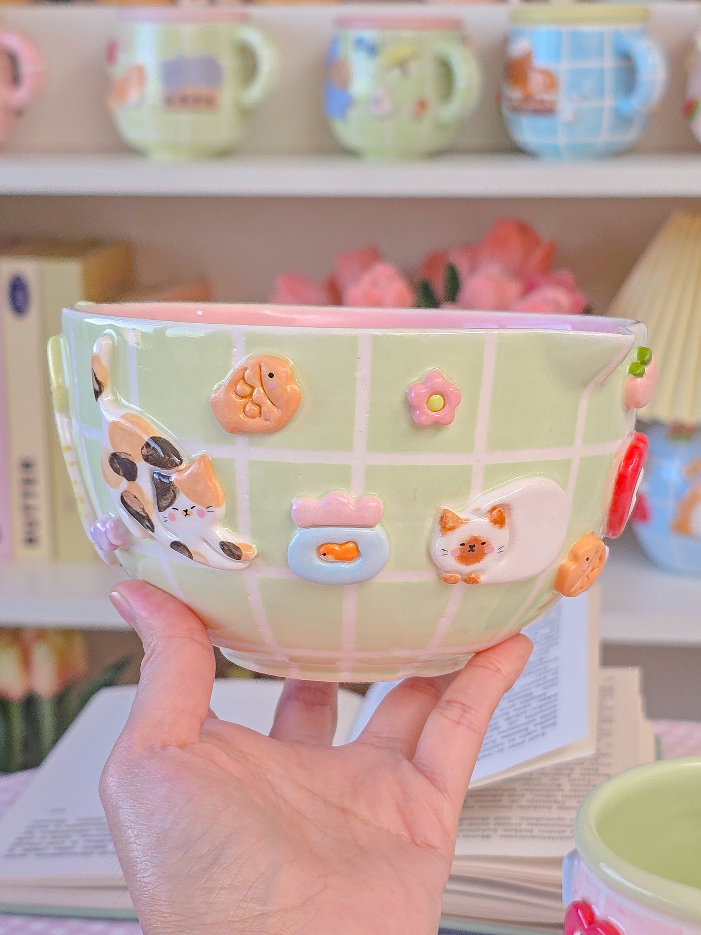 Nekochan matcha bowl