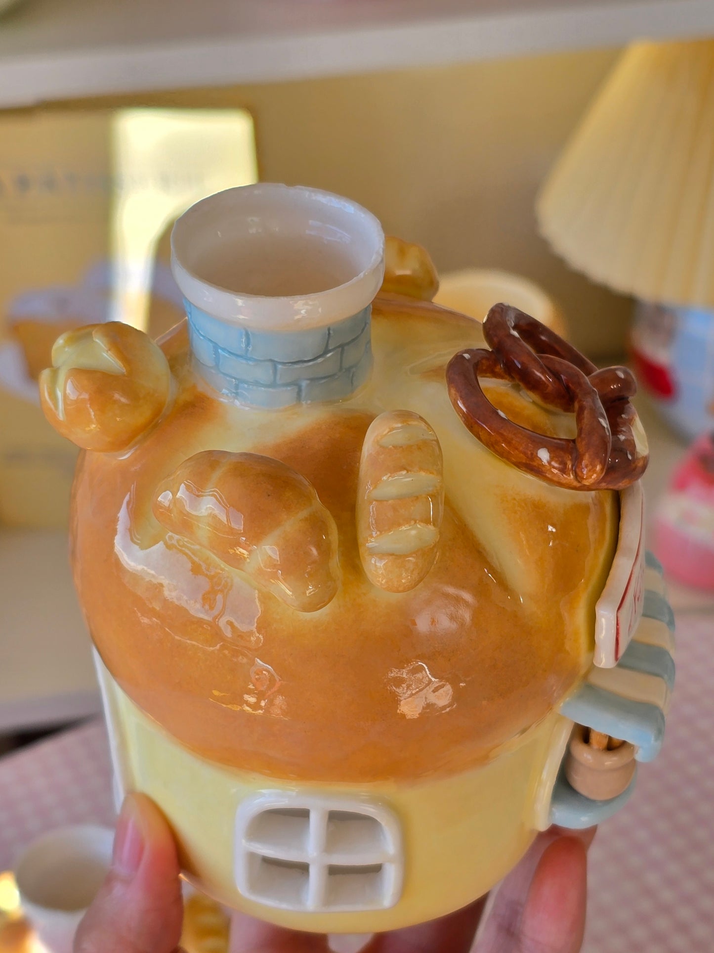 Nekochan bakery candle holder - Boule bread