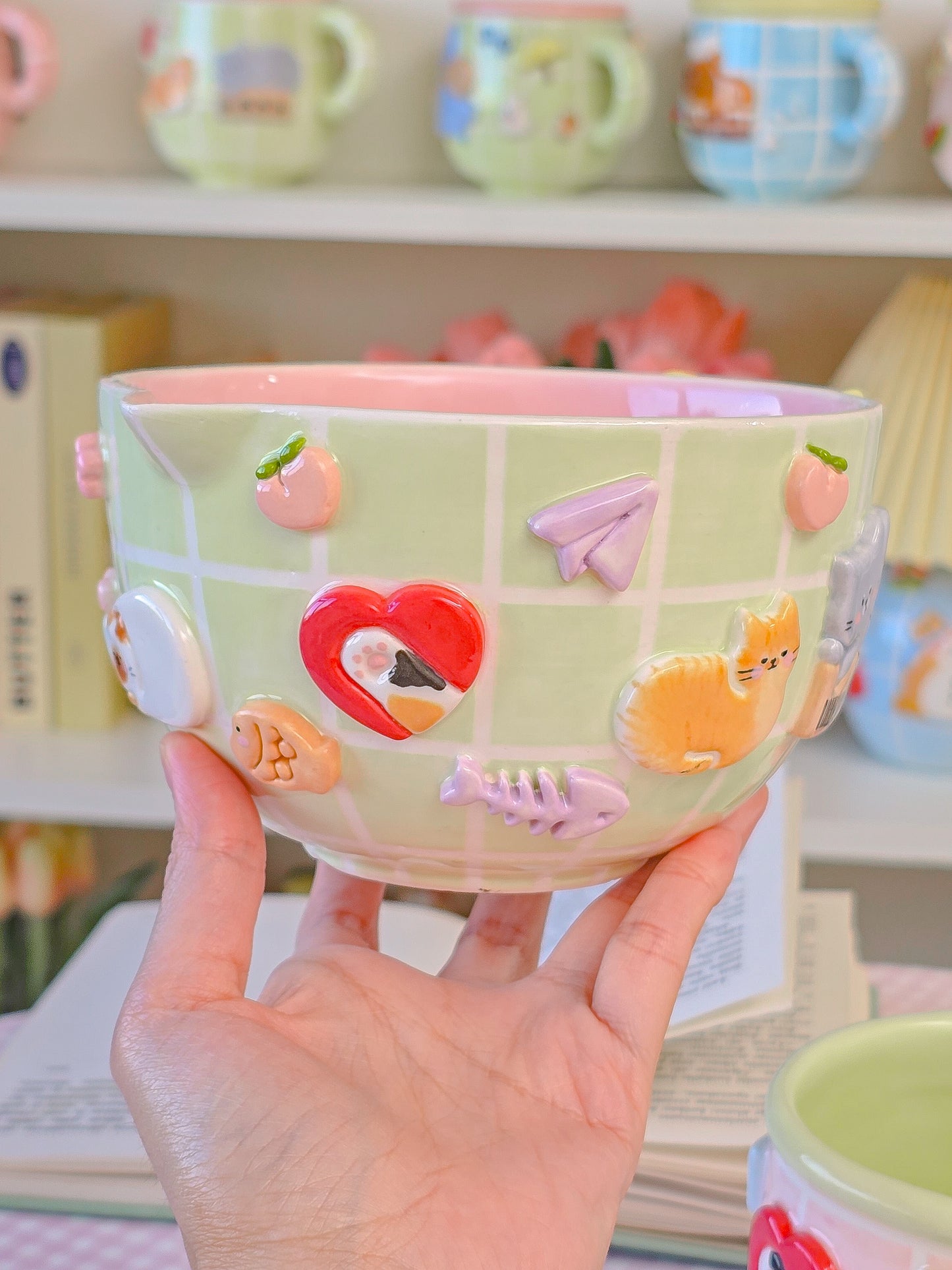 Nekochan matcha bowl
