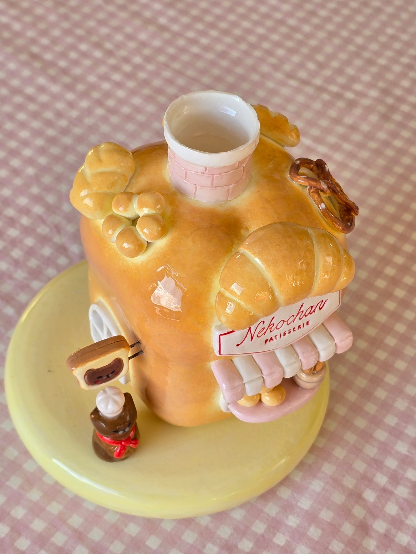 Nekochan bakery candle holder - Loaf