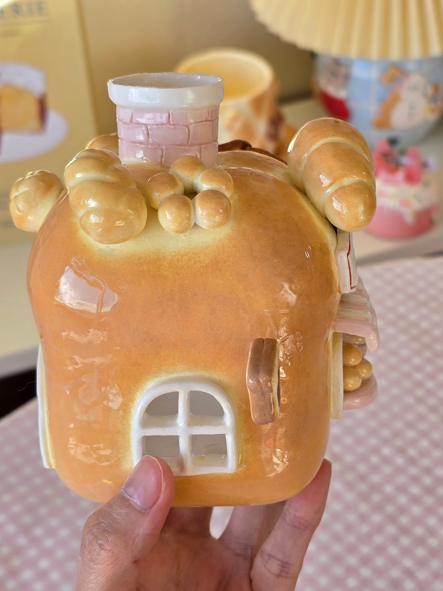 Nekochan bakery candle holder - Loaf