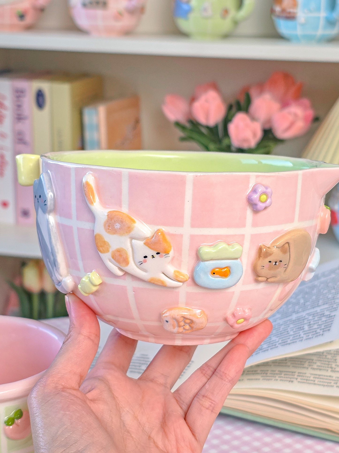 Nekochan matcha bowl