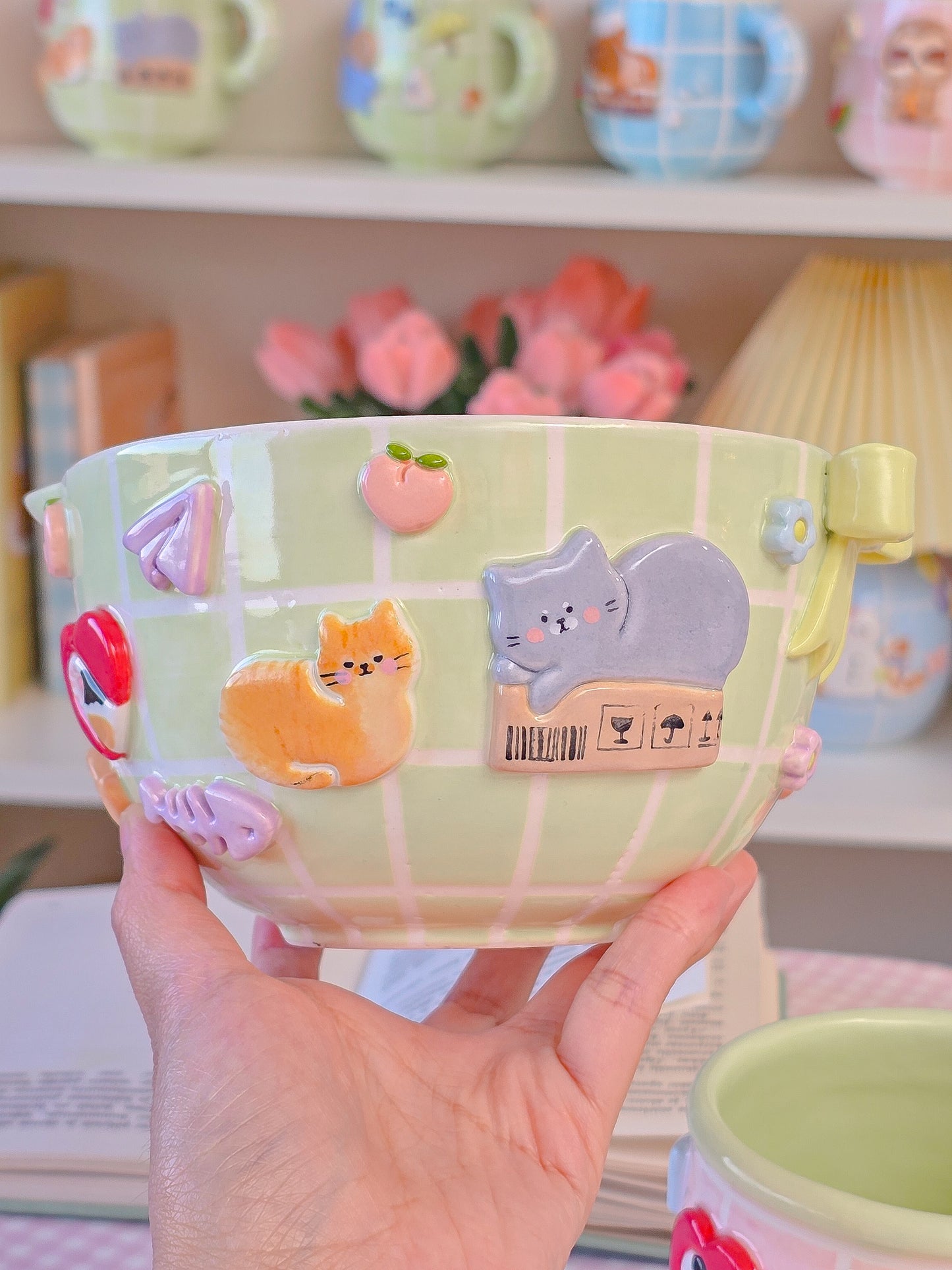 Nekochan matcha bowl