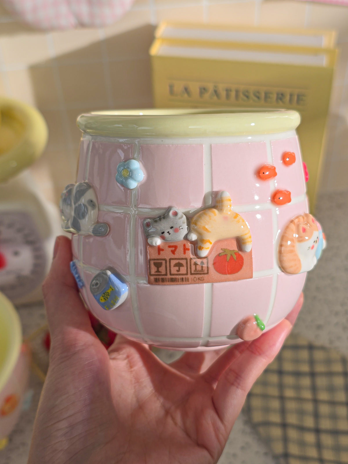 Puri nekochan Mug - Pink - Pre-order (Ready by November 30th)
