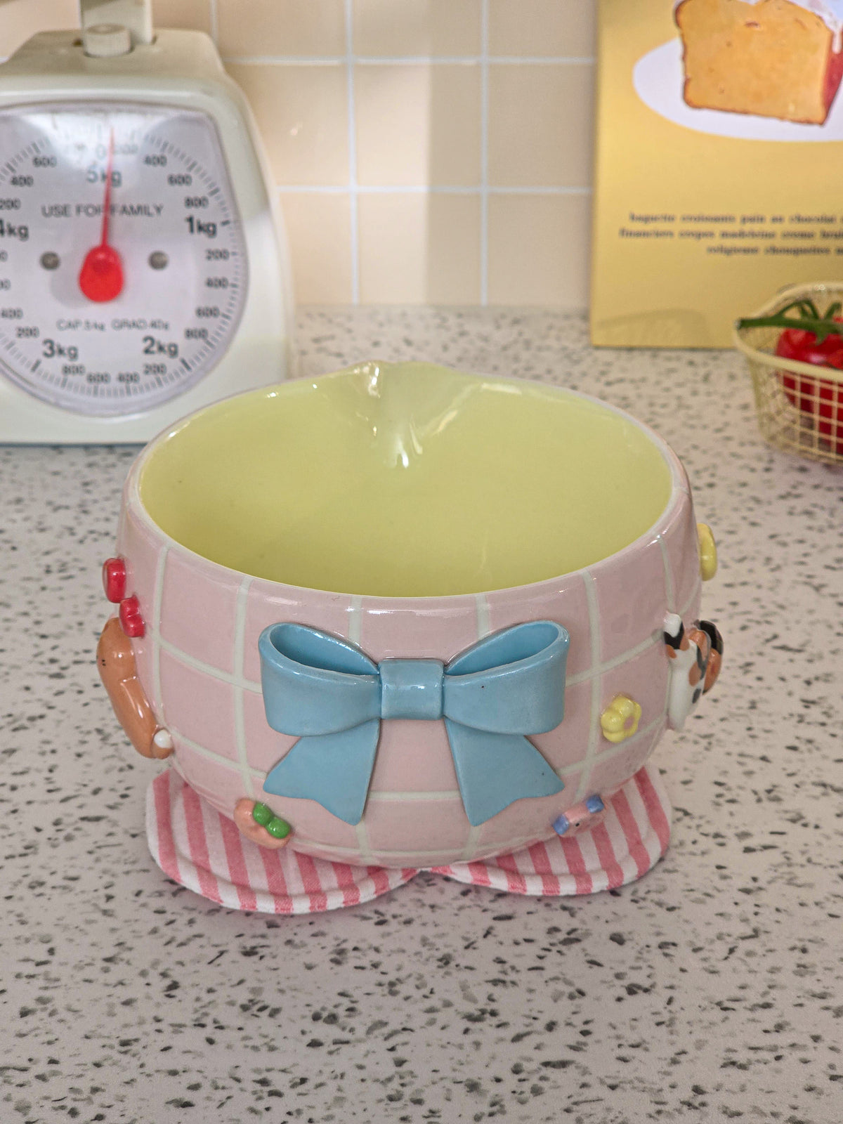 Puri Nekochan Matcha Bowl - Pink - Pre-Order (Ready by November 30th)