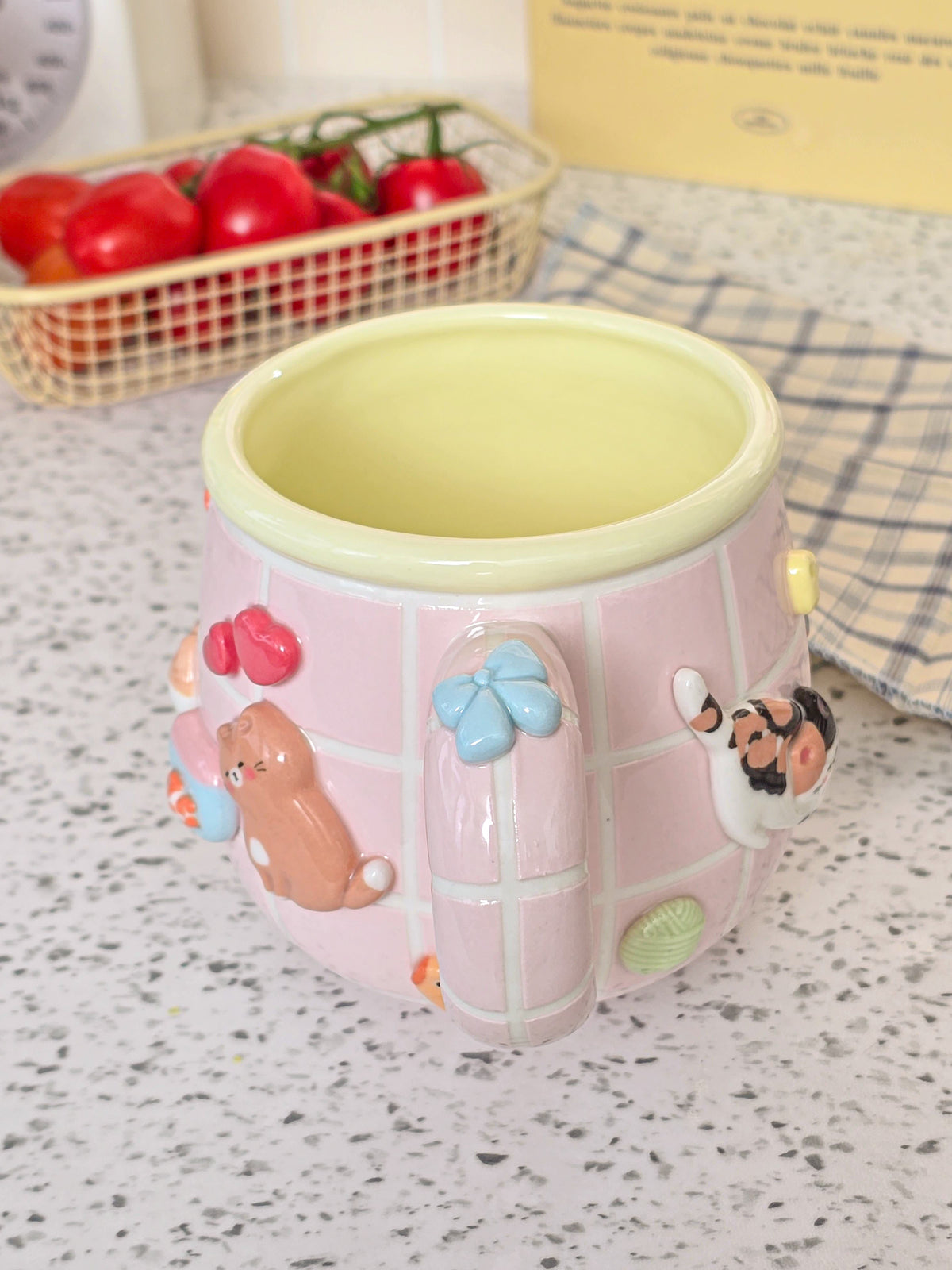 Puri nekochan Mug - Pink - Pre-order (Ready by November 30th)