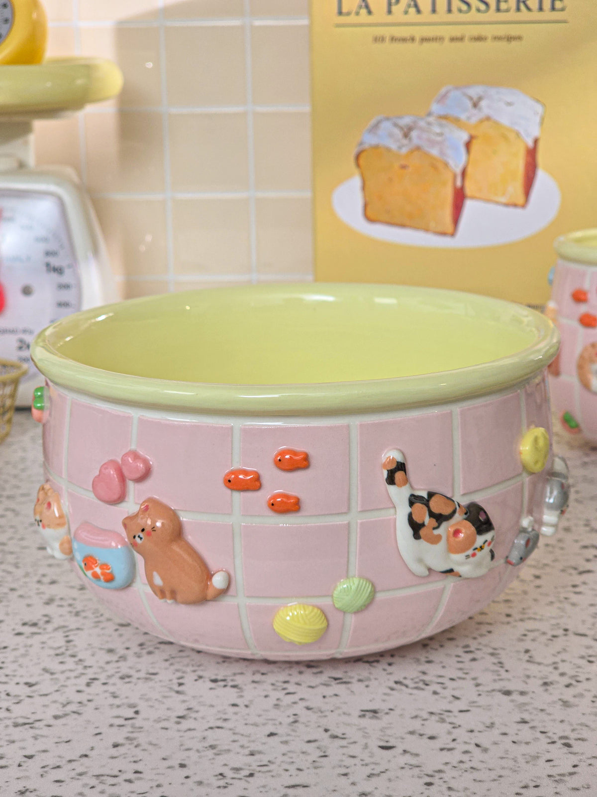 Puri nekochan Noodle bowl - Pink - Pre-order (Ready by November 30th)