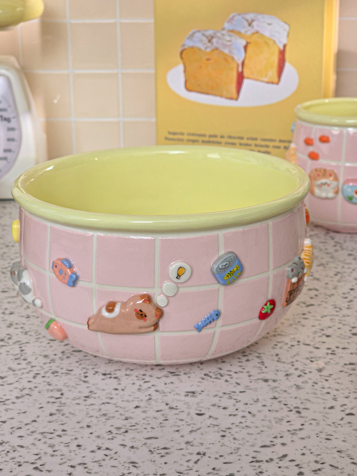 Puri nekochan Noodle bowl - Pink - Pre-order (Ready by November 30th)