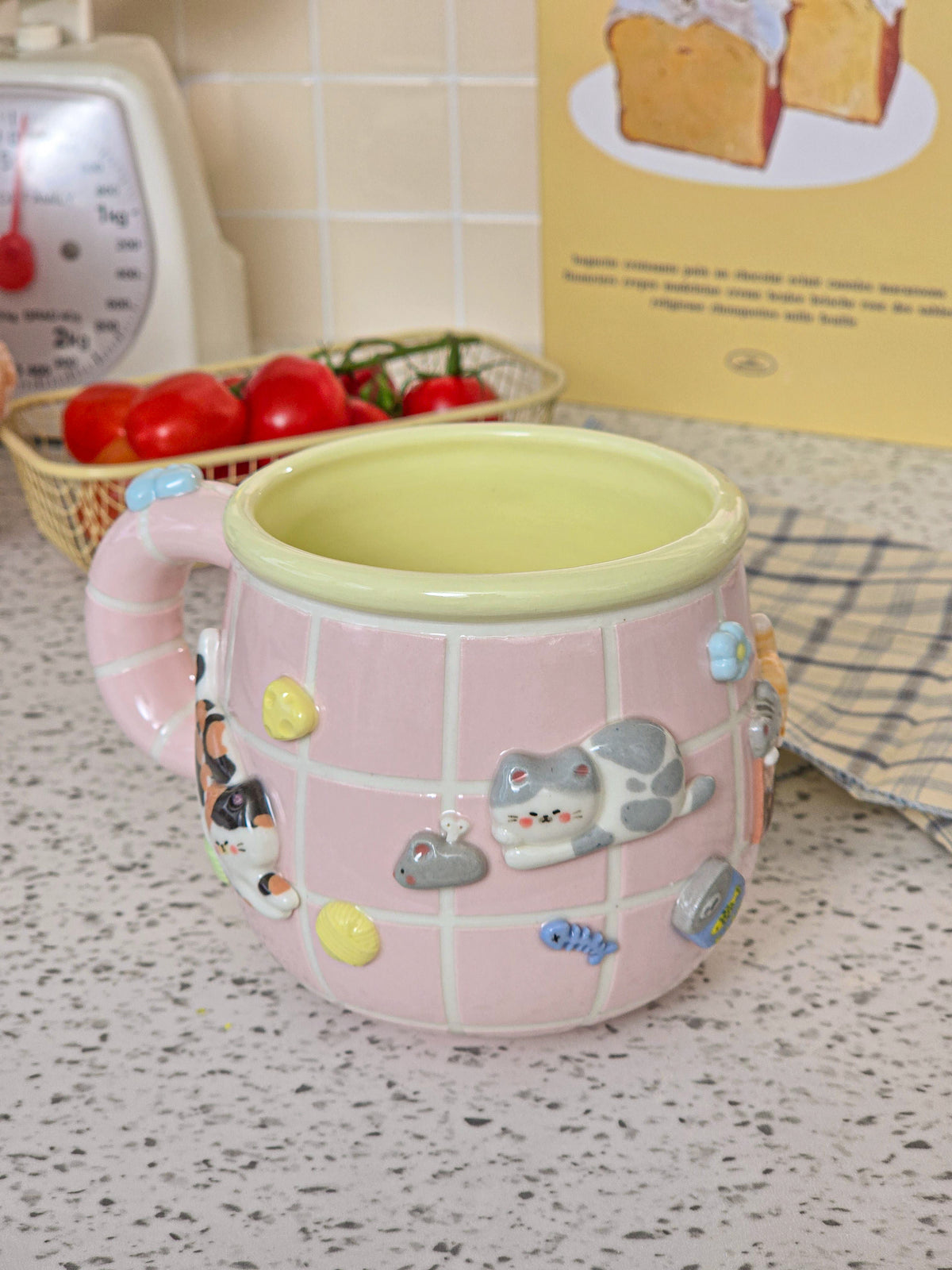 Puri nekochan Mug - Pink - Pre-order (Ready by November 30th)