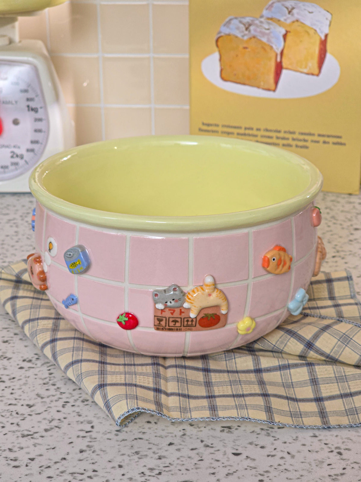 Puri nekochan Noodle bowl - Pink - Pre-order (Ready by November 30th)