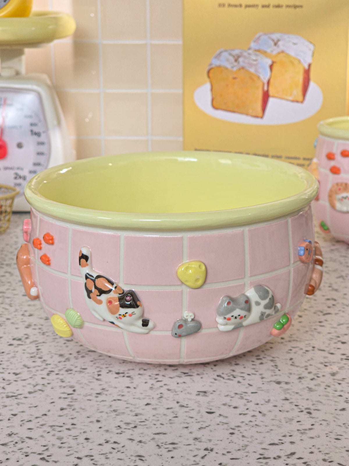 Puri nekochan Noodle bowl - Pink - Pre-order (Ready by November 30th)
