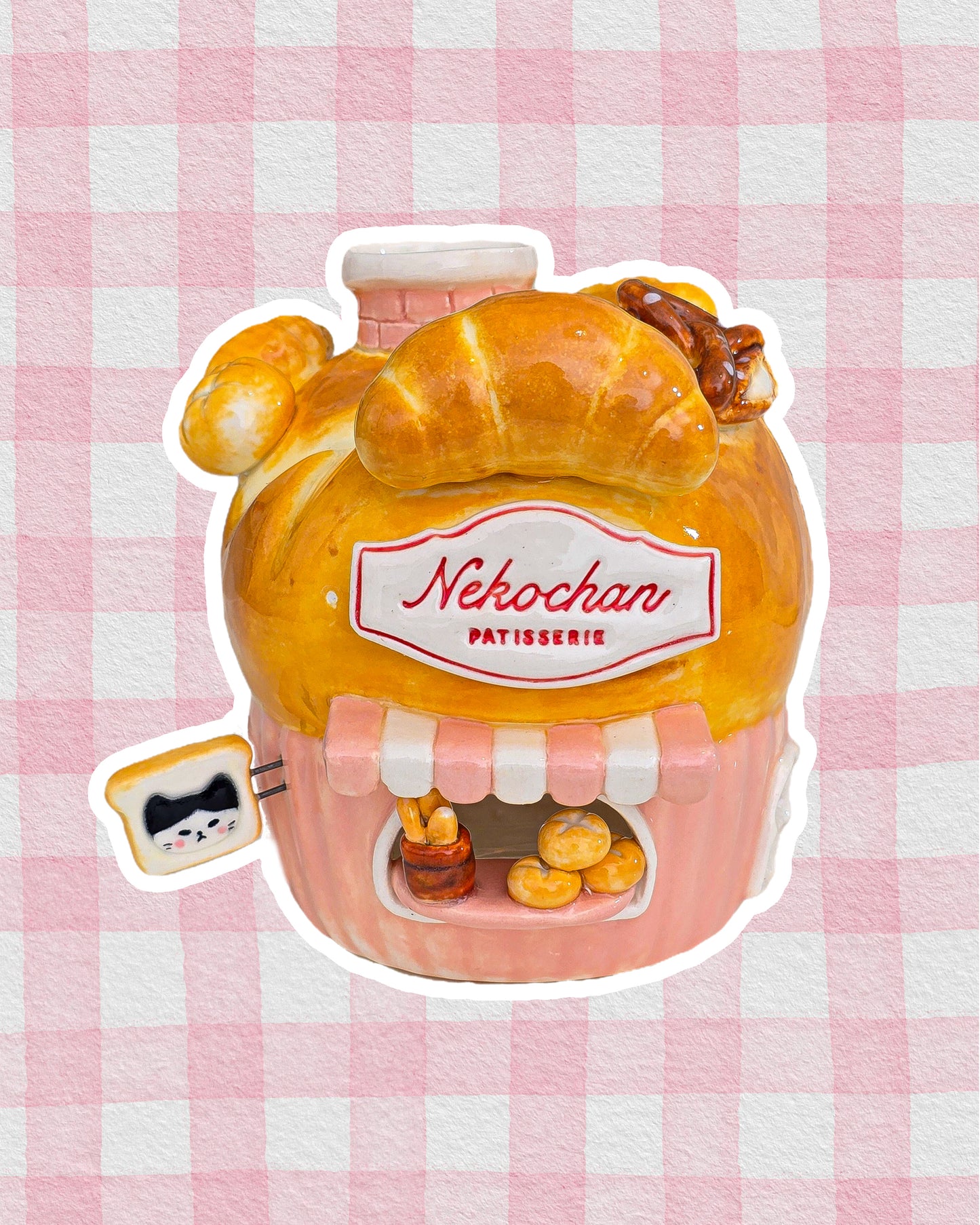 Nekochan bakery candle holder - Cupcake