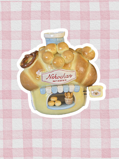 Nekochan bakery candle holder - Croissant