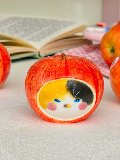 Salt and pepper shaker apple nekochan Fuku