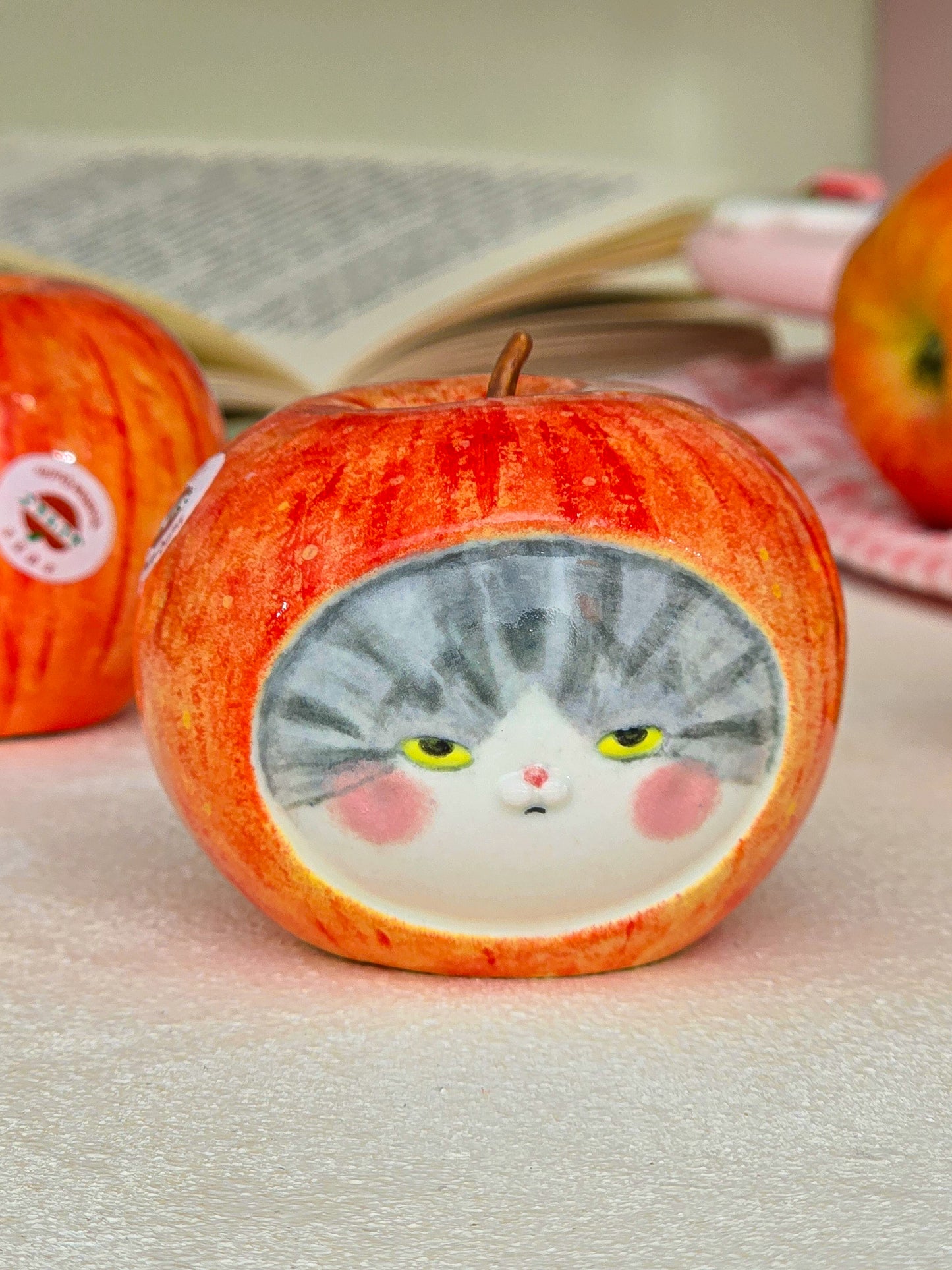 Salt and pepper shaker apple nekochan Sota