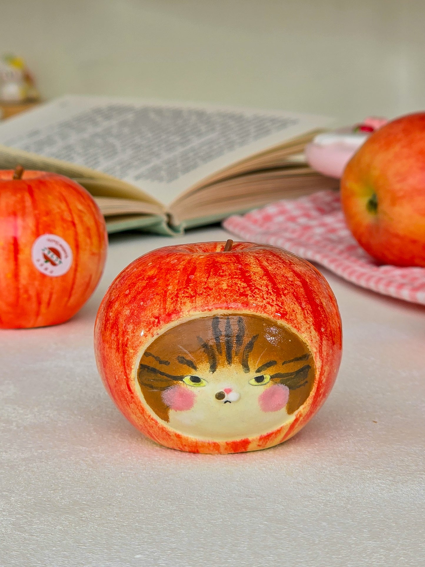 Salt and pepper shaker apple nekochan Kento