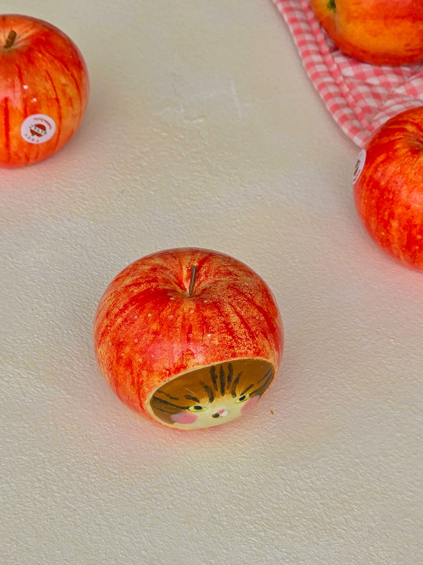Salt and pepper shaker apple nekochan Kento