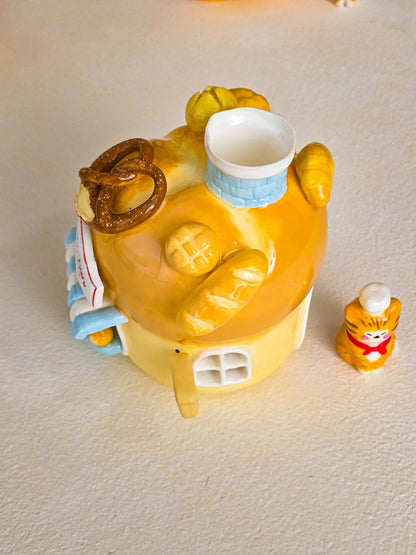 Nekochan bakery candle holder - Boule bread