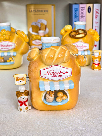 Nekochan bakery candle holder - Loaf