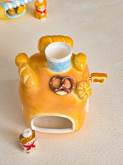 Nekochan bakery candle holder - Loaf