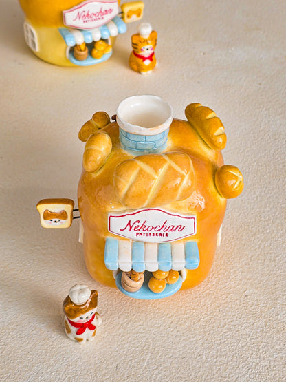 Nekochan bakery candle holder - Loaf
