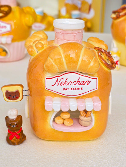 Nekochan bakery candle holder - Loaf