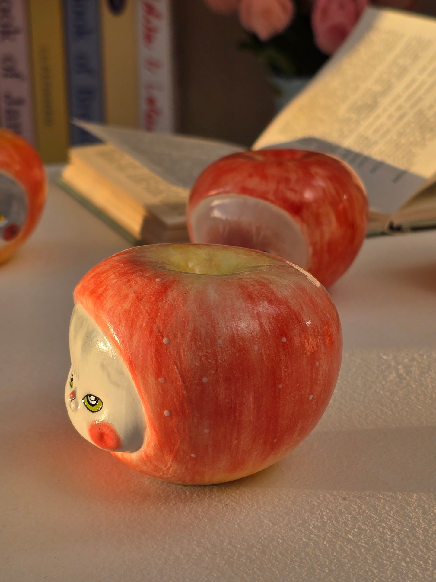 Apple nekochan Salt & Pepper shaker - Sota