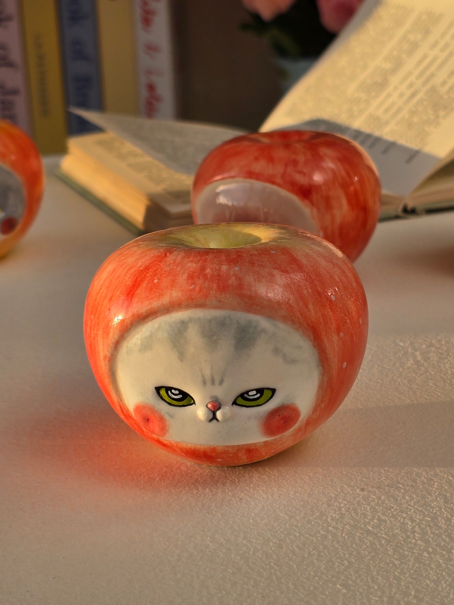 Apple nekochan Salt & Pepper shaker - Sota