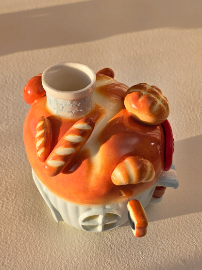 Nekochan bakery candle holder - Baby blue Muffin