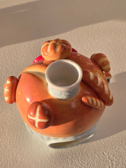 Nekochan bakery candle holder - Baby blue Muffin