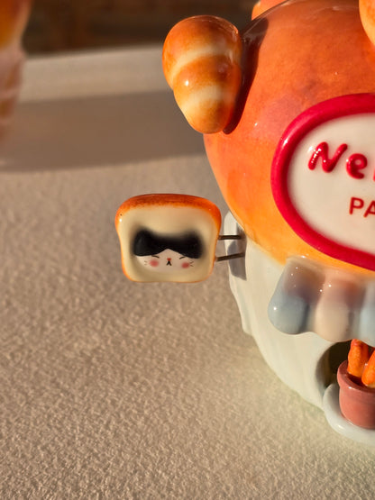 Nekochan bakery candle holder - Baby blue Muffin