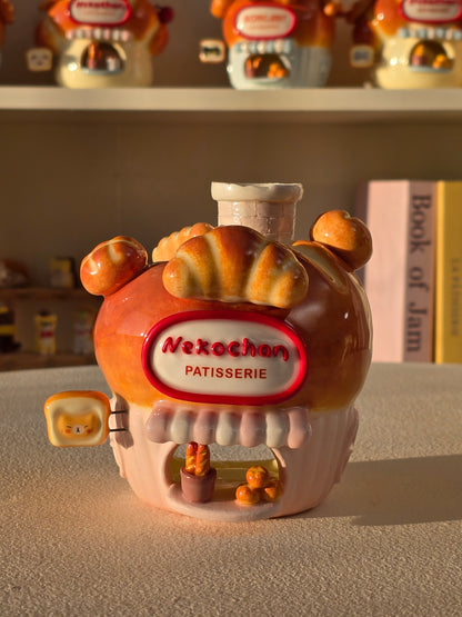 Nekochan bakery candle holder - Pink Muffin