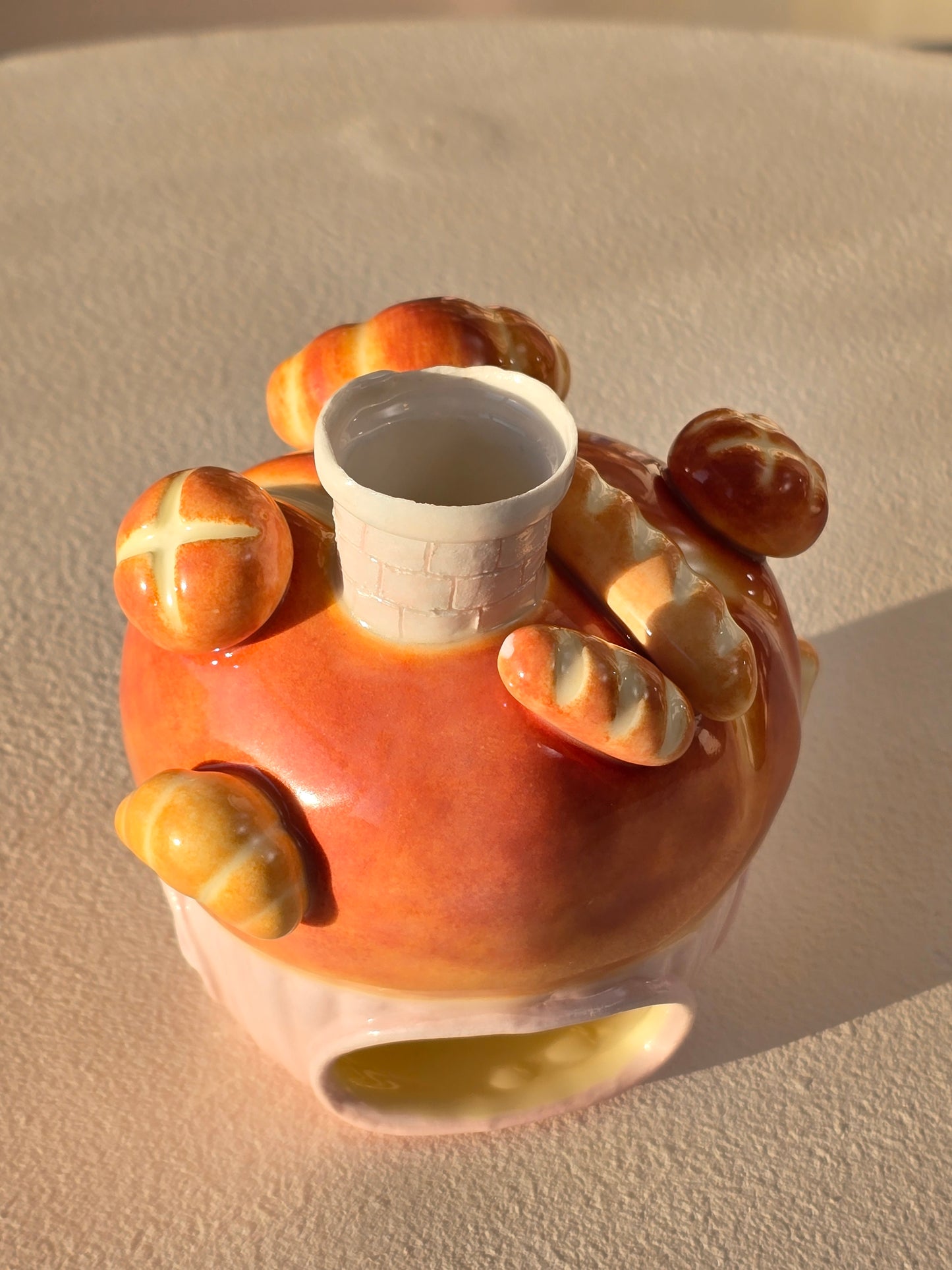 Nekochan bakery candle holder - Pink Muffin