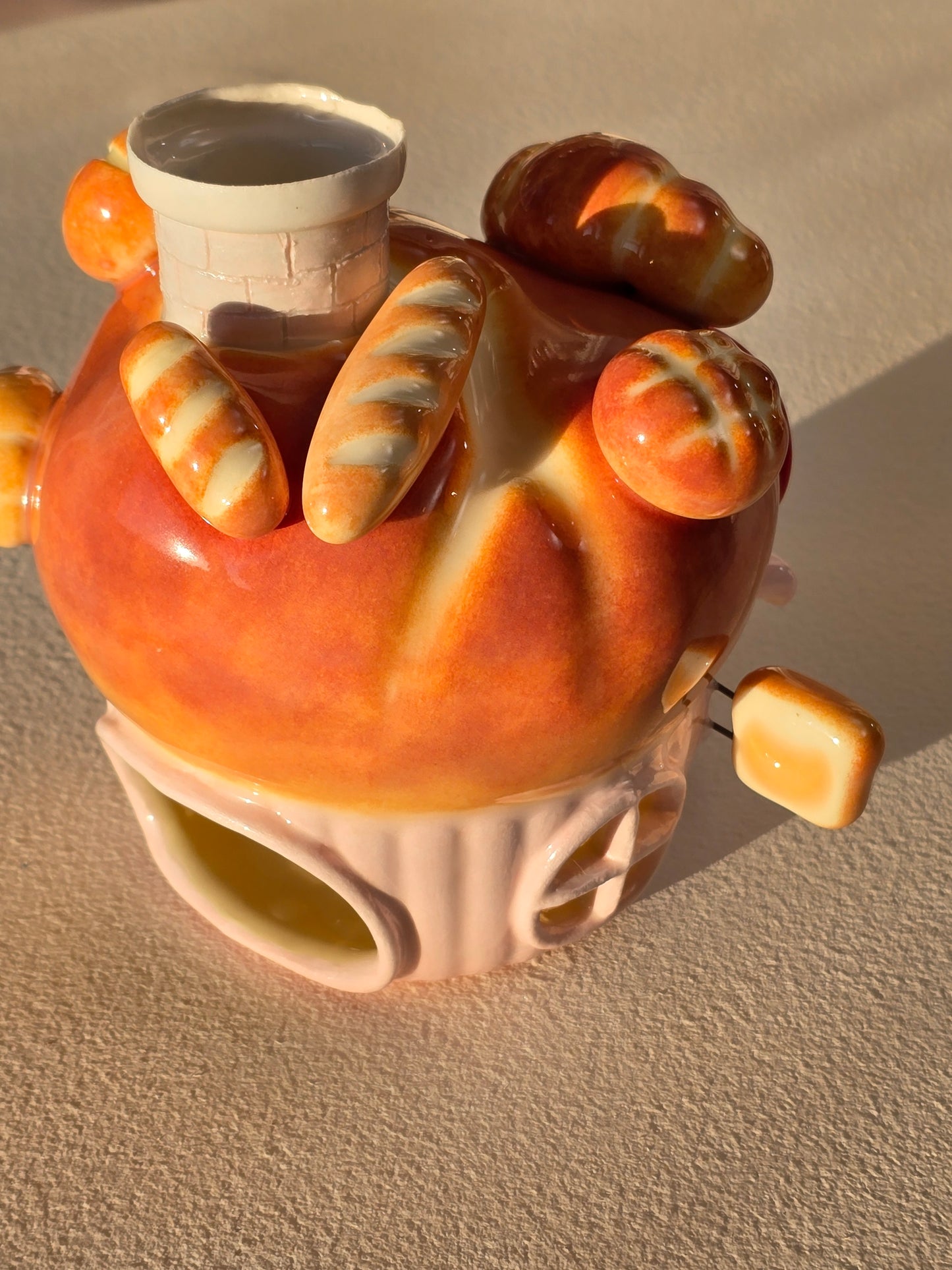 Nekochan bakery candle holder - Pink Muffin