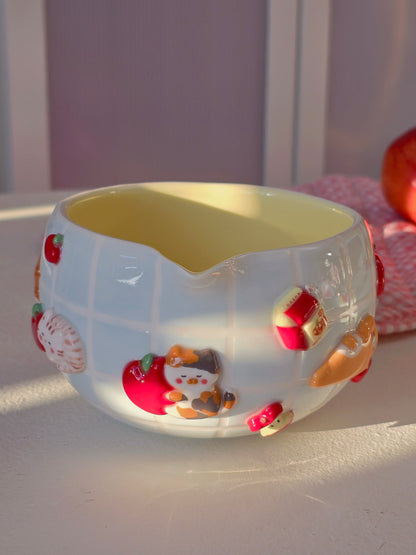 Nekochan matcha bowl