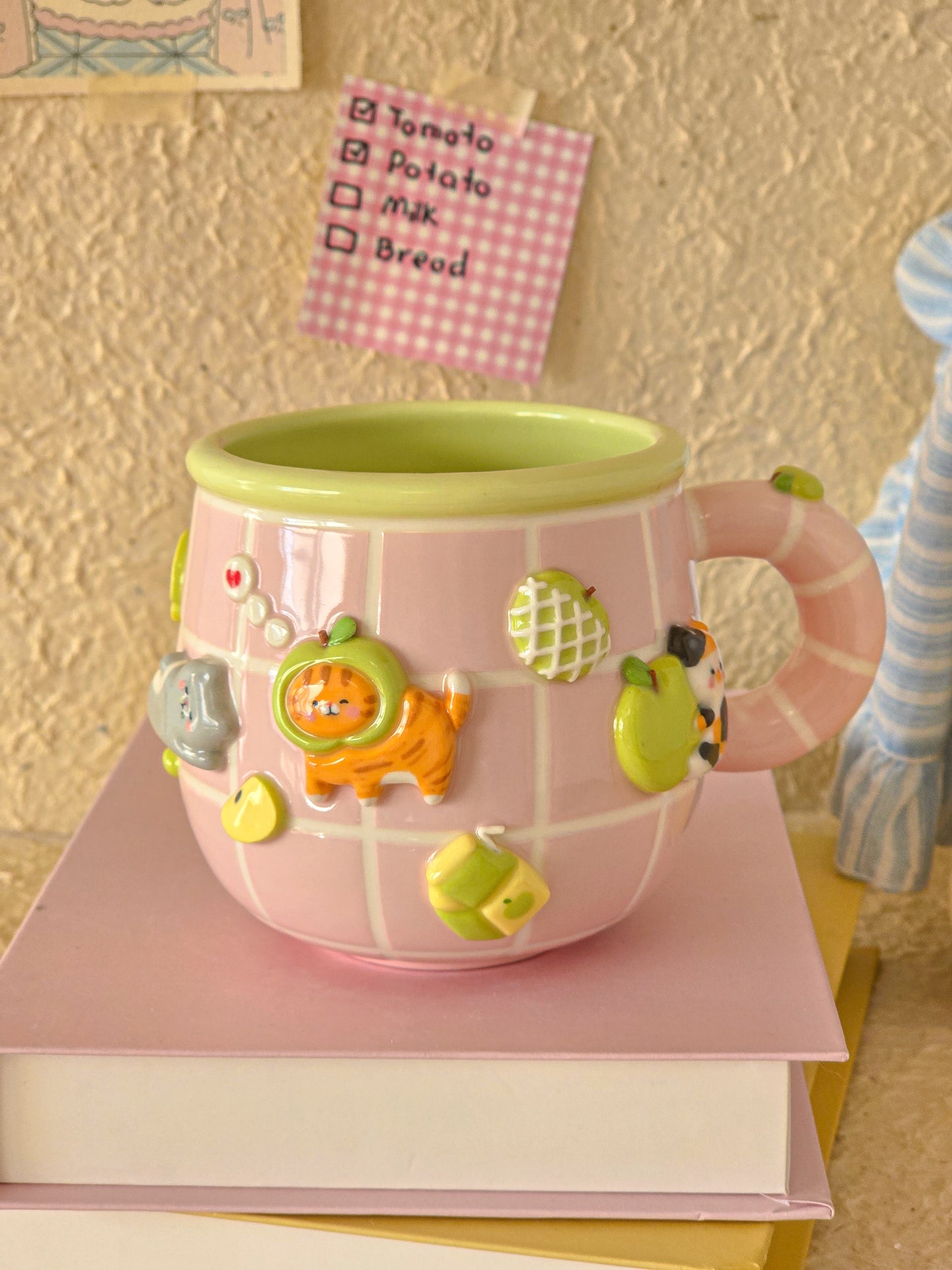Apple Nekochan mug
