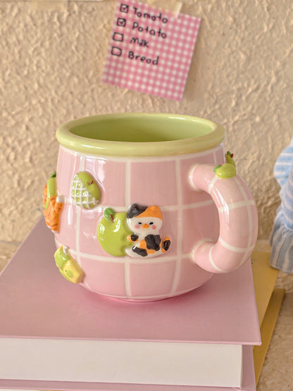 Apple Nekochan mug