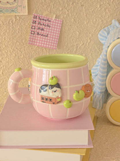 Apple Nekochan mug