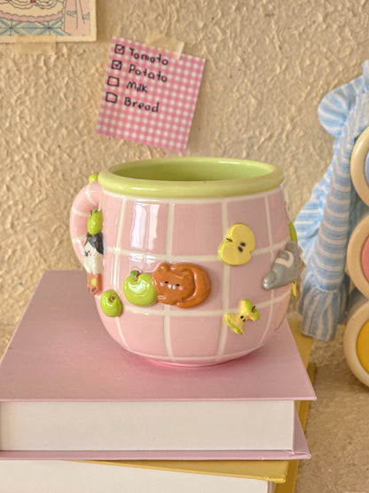 Apple Nekochan mug