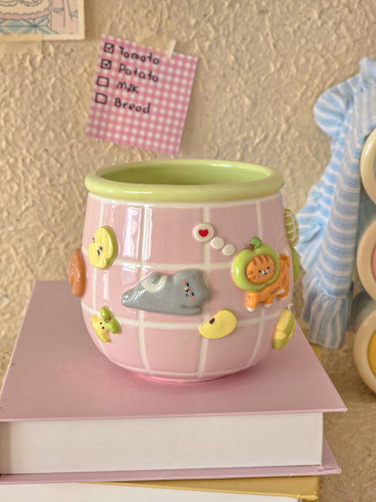 Apple Nekochan mug