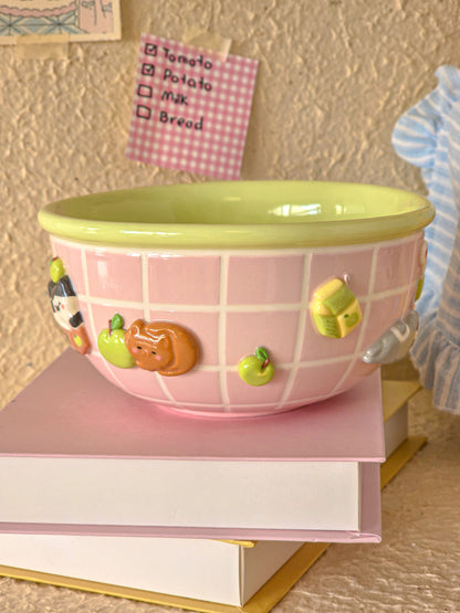 Apple Nekochan breakfast bowl